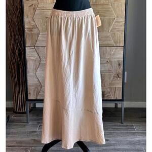 NWT B'Gauze Womens Skirt One Size Tan Maxi Gauze Boho